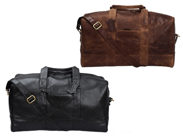 Executive Overhead Leather Carry-On Duffel
